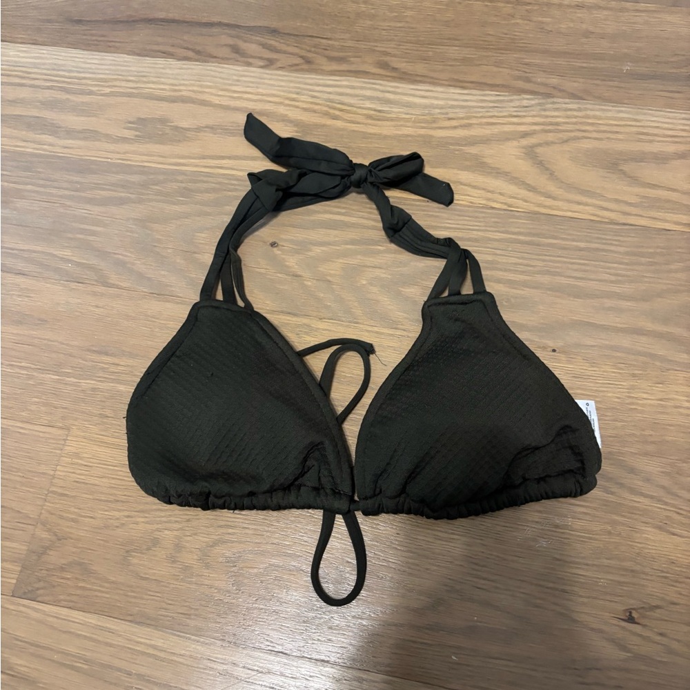 Army green Triangle Bikini Top Mossimo size small